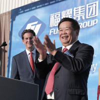 全球最大汽車玻璃單體工廠，由福耀投資在美國建成投產